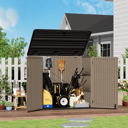 Large Outdoor Storage Shed (Coffee-48 cu ft)