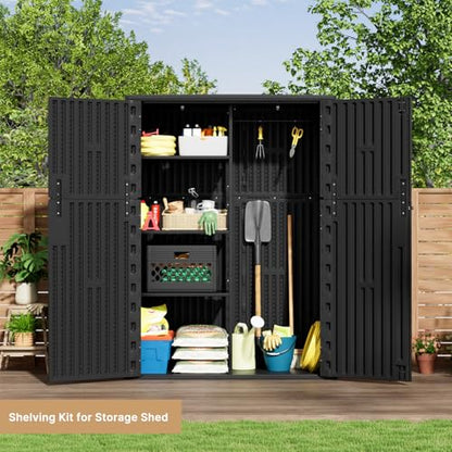 Outdoor Storage Cabinet Waterproof (Black)