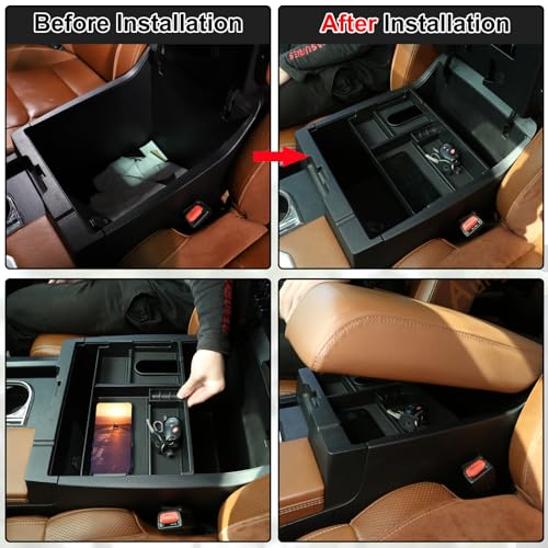 Car Armrest Box Storage Box Compatible with Toyota Tundra 2007 (Armrest Box Storage Box)