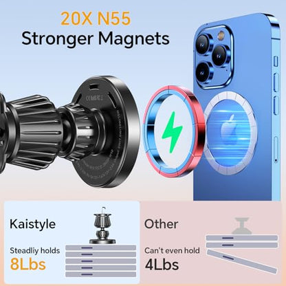 for MagSafe Car Mount Charger【Stronger Magnets】Magnetic Wireless Car Charger with Dashboard Pad Mounting Phone Holders for Your Car Accessories for Women Men Car Mount for iPhone 17 16 15 14