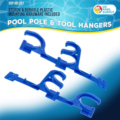 Pool Pole Hanger (4 Poles - Hangers / Blue)