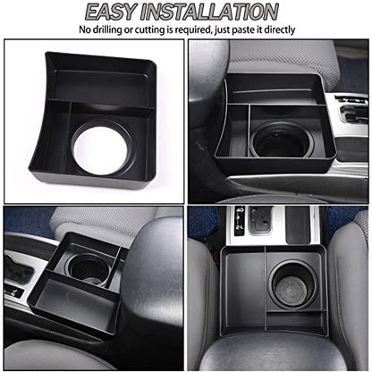 Car Central Control Tray Storage Box Organizer Compatible with Toyota Tacoma 2006 (Cup holder storage box)