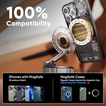 Car Phone Holder for Magsafe [80+LBS Max Suction & 2500gf Magnetic]