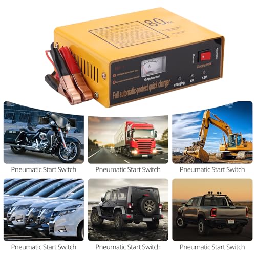 6V 5A and12V 8.5A Car Battery Charger (YELLOW)