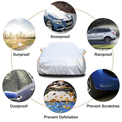 6 Layers Waterproof SUV Car Cover for Kia Soul 2009 (LM-Silver / 53. Custom Fit Kia Soul)