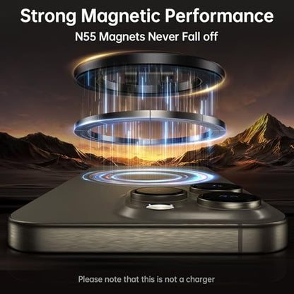 Fits MagSafe Car Mount Magnetic Phone Holder for Dash and Tesla (Carbon Fiber)