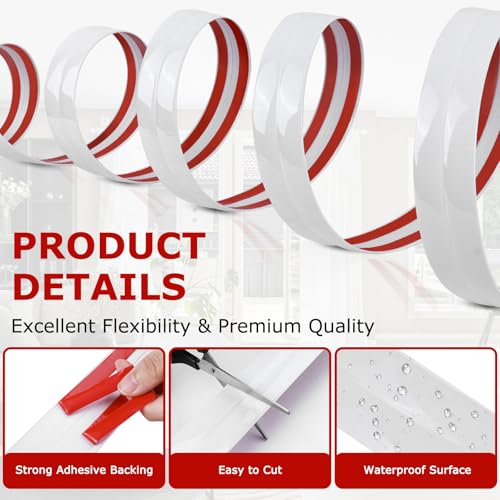 Wall Corner Protector Peel and Stick Corner Trim Molding (0.8 In x 10 Ft / White)