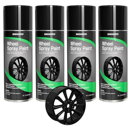 Gloss Black Spray Paint for Wheels (Glossy Black / 13 Ounce (Pack of 4))