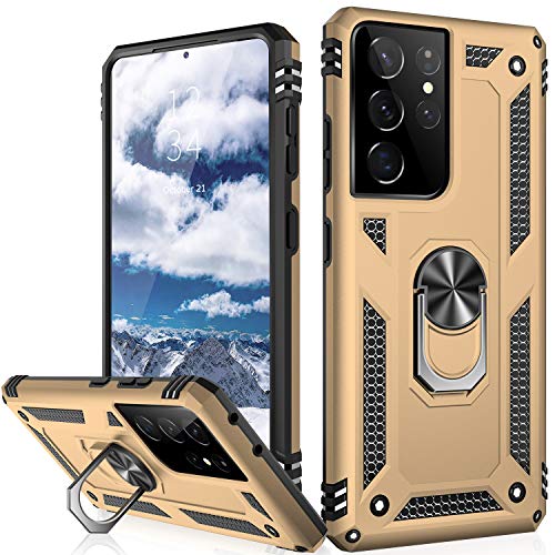 for Galaxy S21 Ultra Case (Galaxy S21 Ultra (Large 6.8") / Gold)