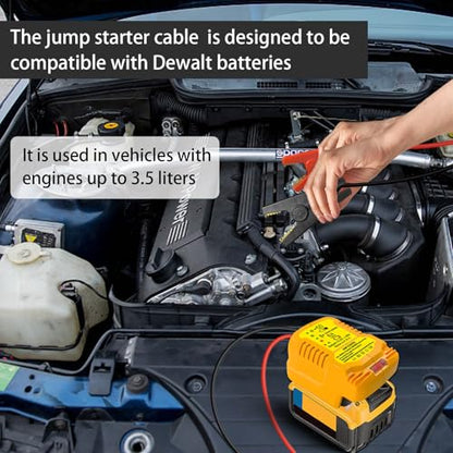 Jump Starter Adapter for DeWalt 20V MAX Battery (Jumper Starter for Dewalt)