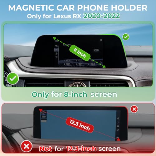 Car Phone Holder for Lexus RX RX350 (Fit for 2020-2022 RX, 8-Inch)