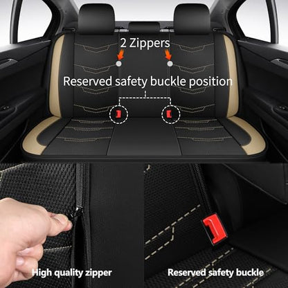 Car Seat Cover (N2 Black Beige / Full Set)