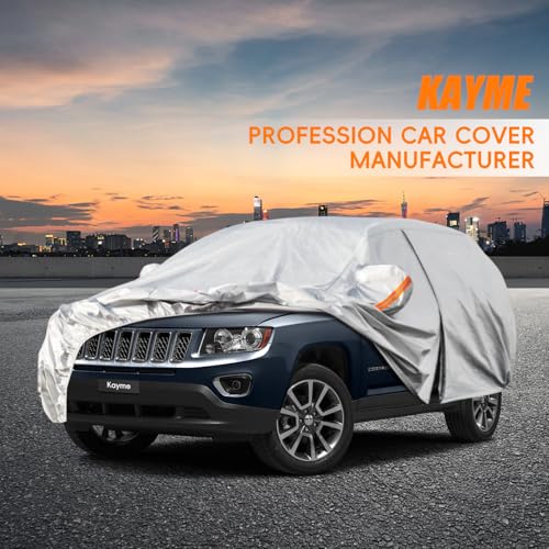 6 Layers SUV Car Cover Custom Fit for Jeep Compass（2006 (LM-Silver / Custom Fit Jeep compass)