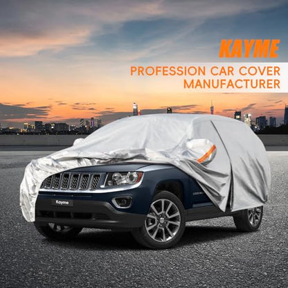6 Layers SUV Car Cover Custom Fit for Jeep Compass（2006 (LM-Silver / Custom Fit Jeep compass)
