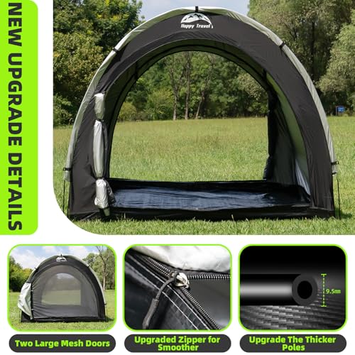 Outdoor Waterproof Bike Storage Tent Shed for 2 (8x7x5.6ft)