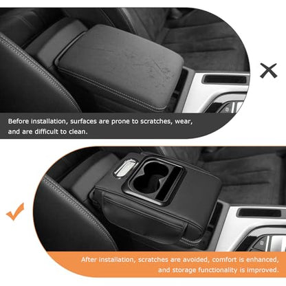 Car Center Console Armrest Pillow (Normal / Black)