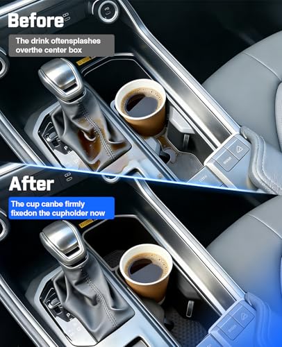 Cup Holder Inserts for 2024 2025 2026 Toyota Grand Highlander Accessories (2024-2026 Toyota Grand Highlander)
