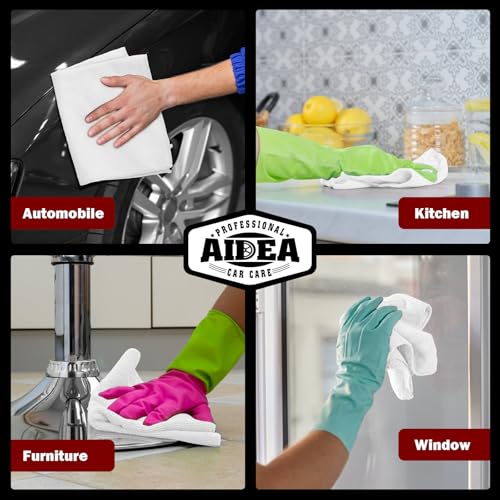 White Microfiber Cleaning Cloth 20PK (White / 20PK)