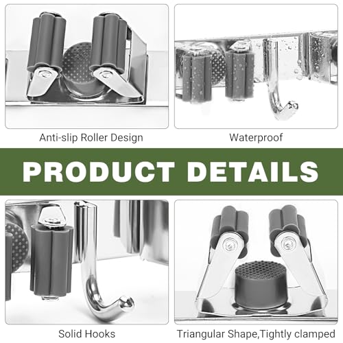 Broom Holder Wall Mount (Grey Racks)