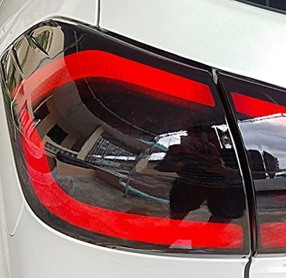 Extra Wide Headlight Taillight Vinyl Tint Wrap 16 Inch x 60 Inch Roll (16" x 60" / Hex+ Dark Smoke)
