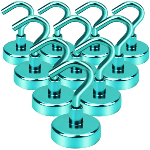 Magnetic Hooks 10pcs 30lbs+ Cruise Essentials 2026 Magnet Hook Green (Green / 0.63in)