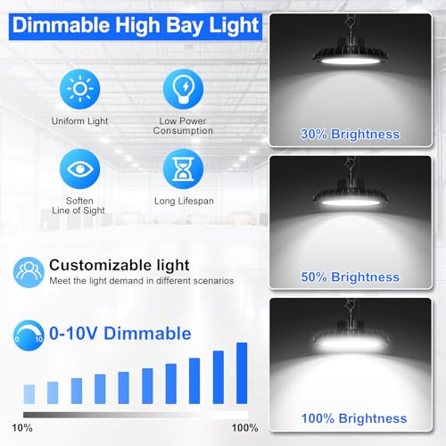 6 Pack 300W LED High Bay Light