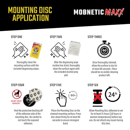 MobNetic Maxx Magnetic Car Phone Holder Mount (Gunmetal)