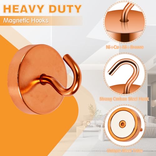 Magnetic Hooks Steel Tube Design for Cruise (Bronze / 100lb Magnetic Hooks)