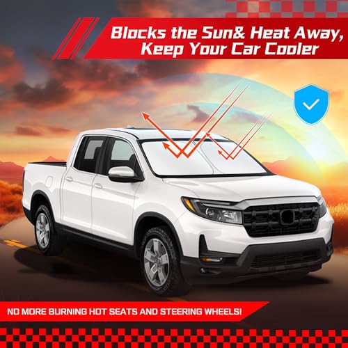 Windshield Sun Shade for Honda Ridgeline 2017 (for Honda Ridgeline 2017-2026)