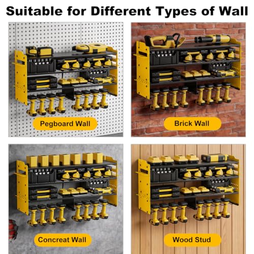 Power Tool Organizer Wall Mount (Yellow)