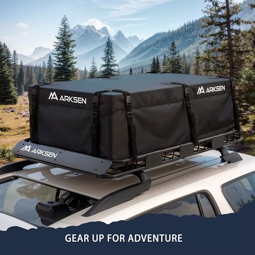 64"x39"x4" Roof Rack Cargo Basket with 21.5 Cu Ft Bag (64" Roof Rack with Cargo Bag)