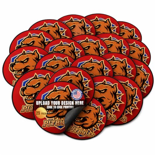 6 Inch Round Car Magnet (25 Pack)