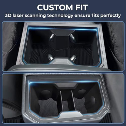 Center Console Cup Holder Inserts for Toyota Tacoma 2026 2025 2024 (Cup Holder for 2024-2026 Tacoma)