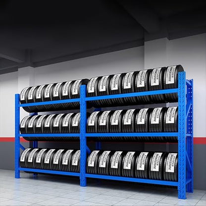 Adjustable Height Tire Storage Rack for Garage (59x19.6x78.7in)