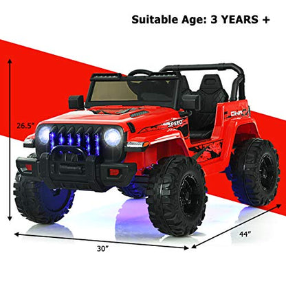 Kids Ride on Car Truck with 2.4G Remote Control (Red)