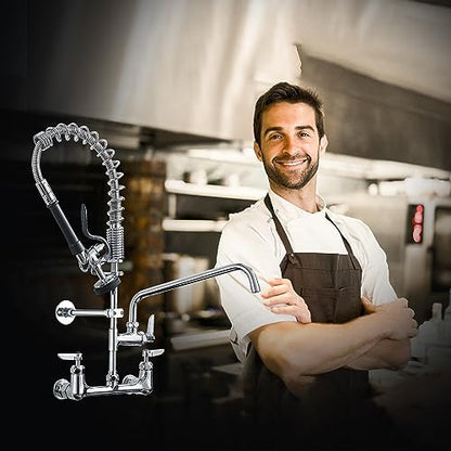 Commercial Kitchen Faucet (Chrome)