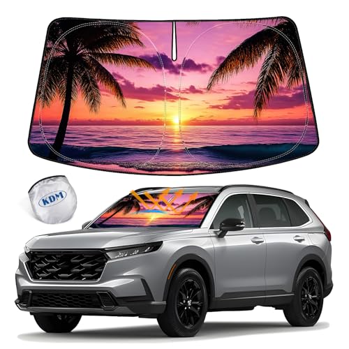 Sunset Beach Style Windshield Sun Shade for 2023 2024 2025 Honda CR (for 2023-2025 Honda CR-V-Sunset Beach)