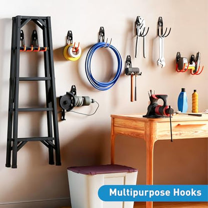 Garage Storage Utility Hooks (Orange)