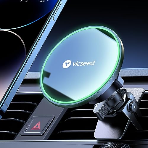 for MagSafe Car Mount [Upgraded Strongest Magnet Power] Magnetic Phone Holder for Car Vent 360 Adjustable Magnetic Car Phone Holder Mount for iPhone 16 Pro Max 15 14 13 12 Plus Mini (Fashion Black)
