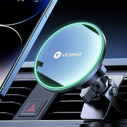 for MagSafe Car Mount [Upgraded Strongest Magnet Power] Magnetic Phone Holder for Car Vent 360 Adjustable Magnetic Car Phone Holder Mount for iPhone 16 Pro Max 15 14 13 12 Plus Mini (Fashion Black)