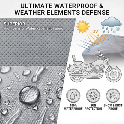 Supreme Motorcycle Storage Cover (Fits up to 120"L)
