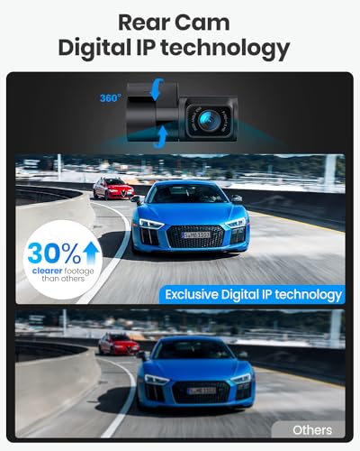 Real 4K Dash Cam Front and Rear (Dual dash cam)