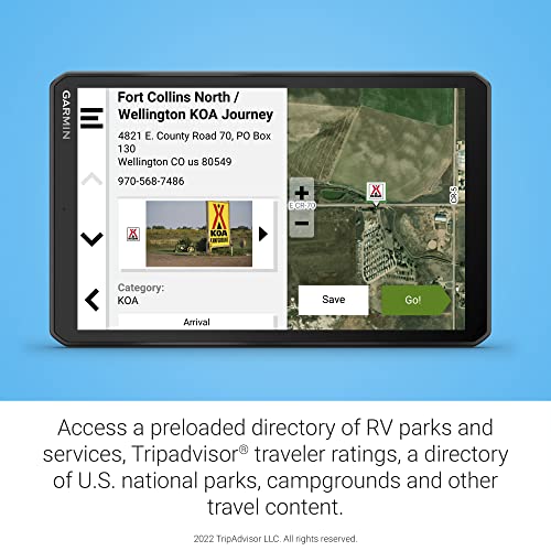 RV 895 8” GPS RV Navigator (8" without Dash Cam)