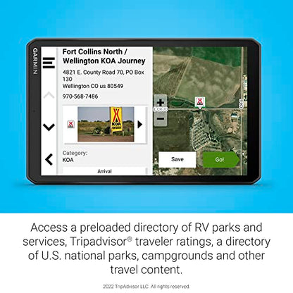 RV 895 8” GPS RV Navigator (8" without Dash Cam)