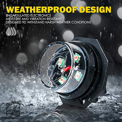 White Amber LED Hideaway Strobe Lights Kit (White Amber / 4 pcs)