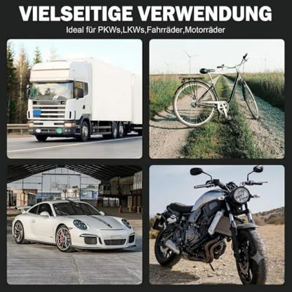 Tire Pressure Gauge 0 (0-100 PSI / Black Tire Gauge w/o‌ Tube)