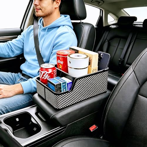 Car Seat Organizer with Compartment (Black)