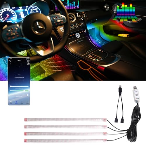 DreamColor Led Strip Lights for Car Interior (RGB Dreamcolor / 72LED,4strips)
