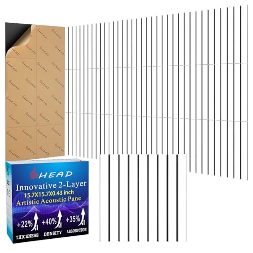 8 Pack 2 Layer Large Soundproof Wall Panels