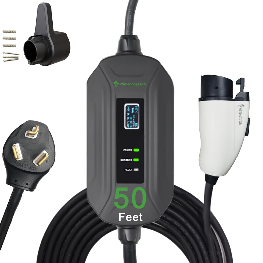 PRIMECOM Level 2 EV Charger 220 (10-30P / 50 Feet)